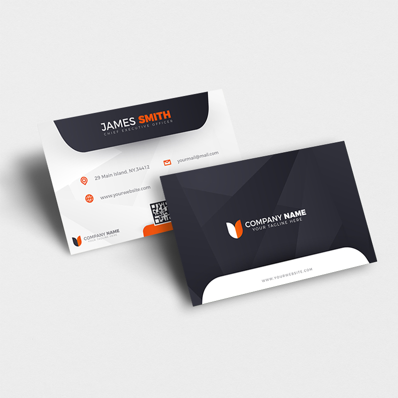 Double-sided business cards