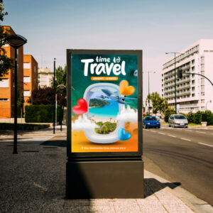 Backlit transit billboards