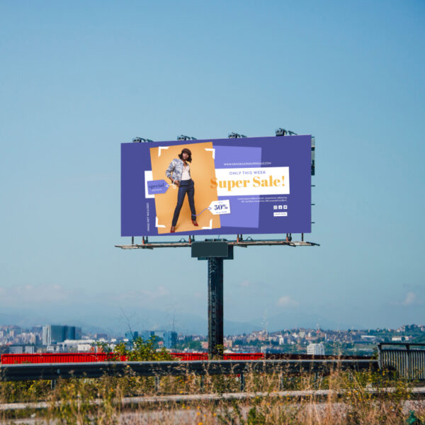 Highway and roadside billboards