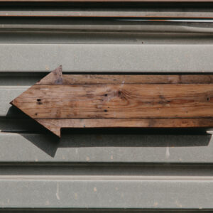 Metal and wooden nameplates