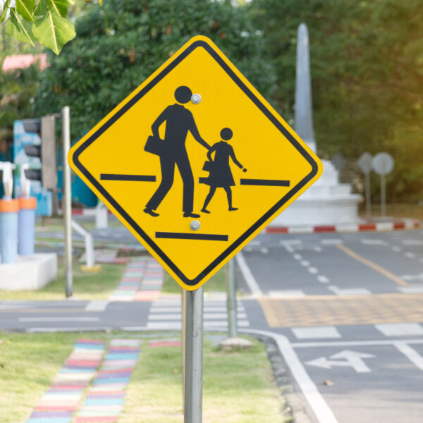 Pedestrian crossing signs