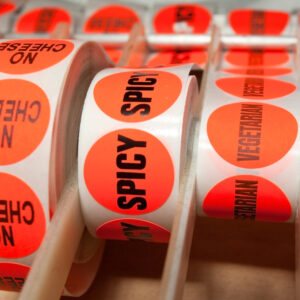 Product label stickers