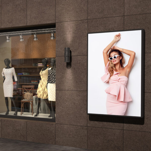 Retail store backlit displays