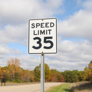 Speed limit signs